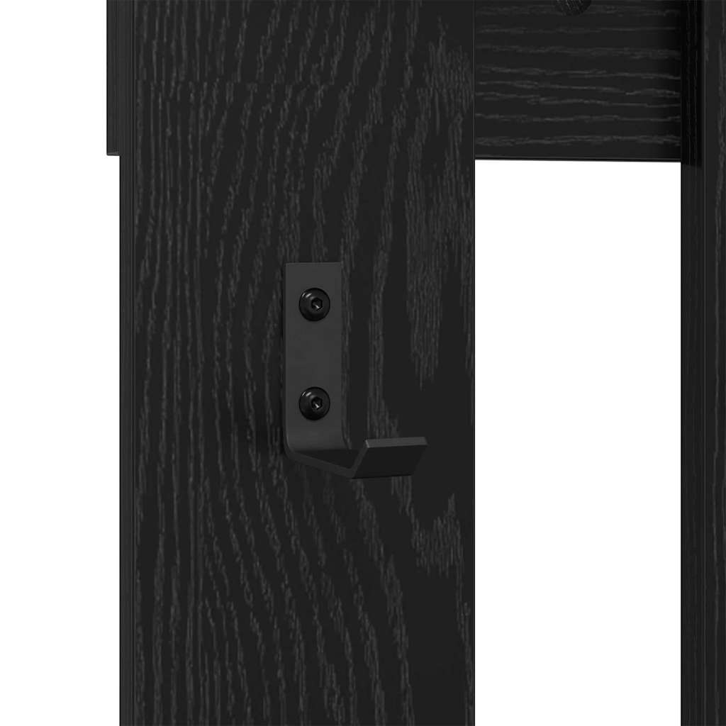 Porte-manteau mural Montage mural Chêne Noir 100 x 10 x 100 cm - XIOS