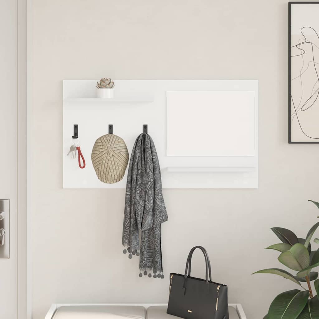 Porte-manteau mural Blanc 90 x 10 x 50 cm Bois d'ingénierie - XIOS