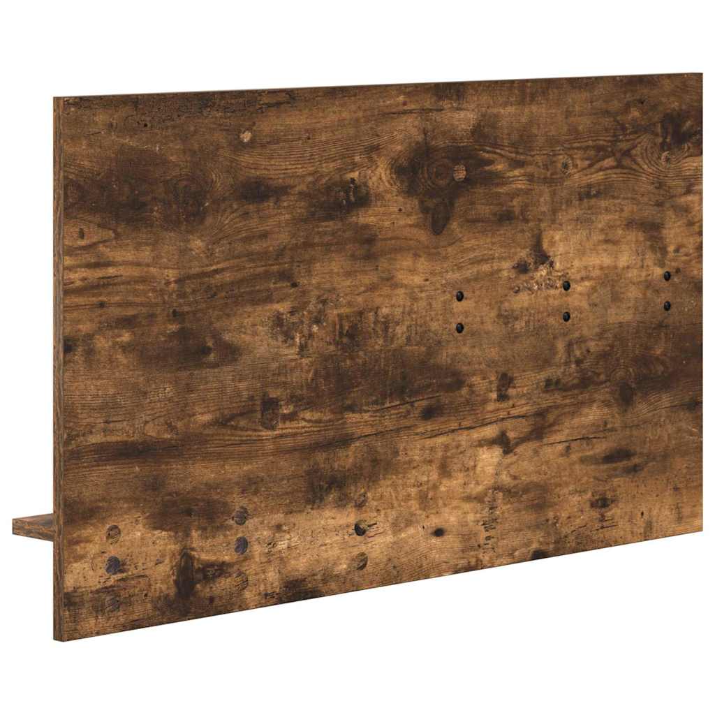 Porte-manteau mural avec étagère Chêne fumé 90 x 10 x 50 cm - XIOS