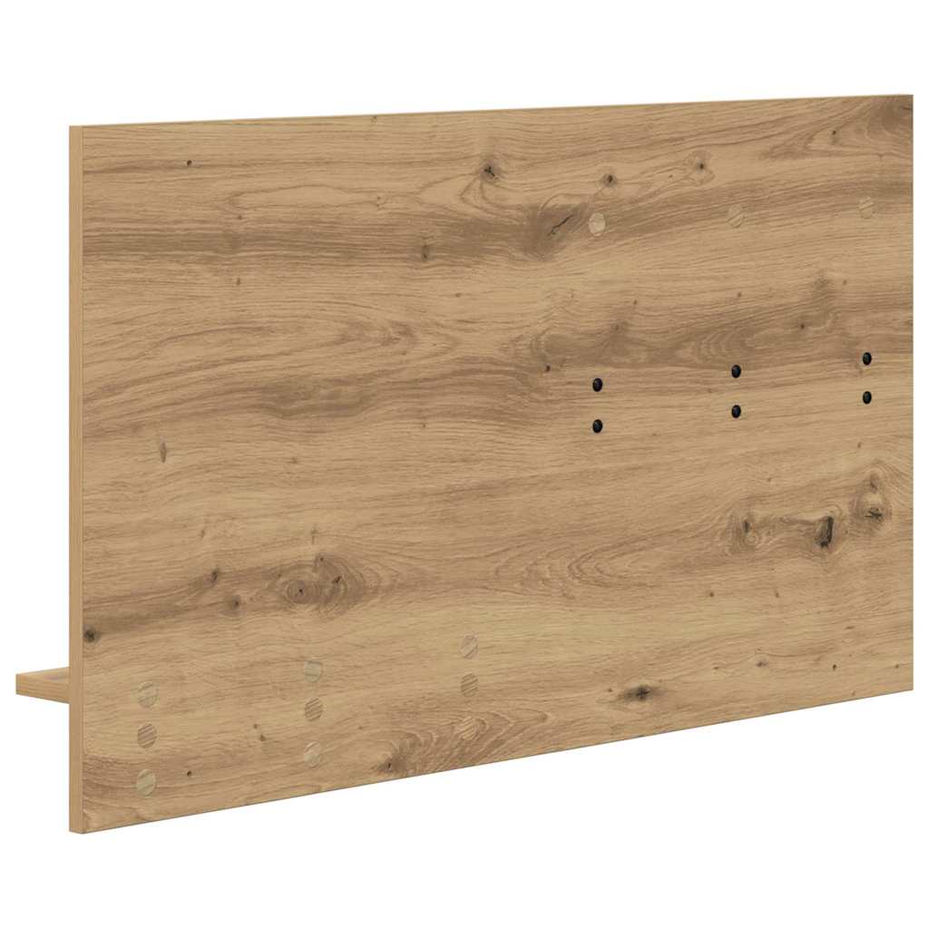 Porte-manteau mural avec miroir chêne artisanal 90 x 10 x 50 cm - XIOS