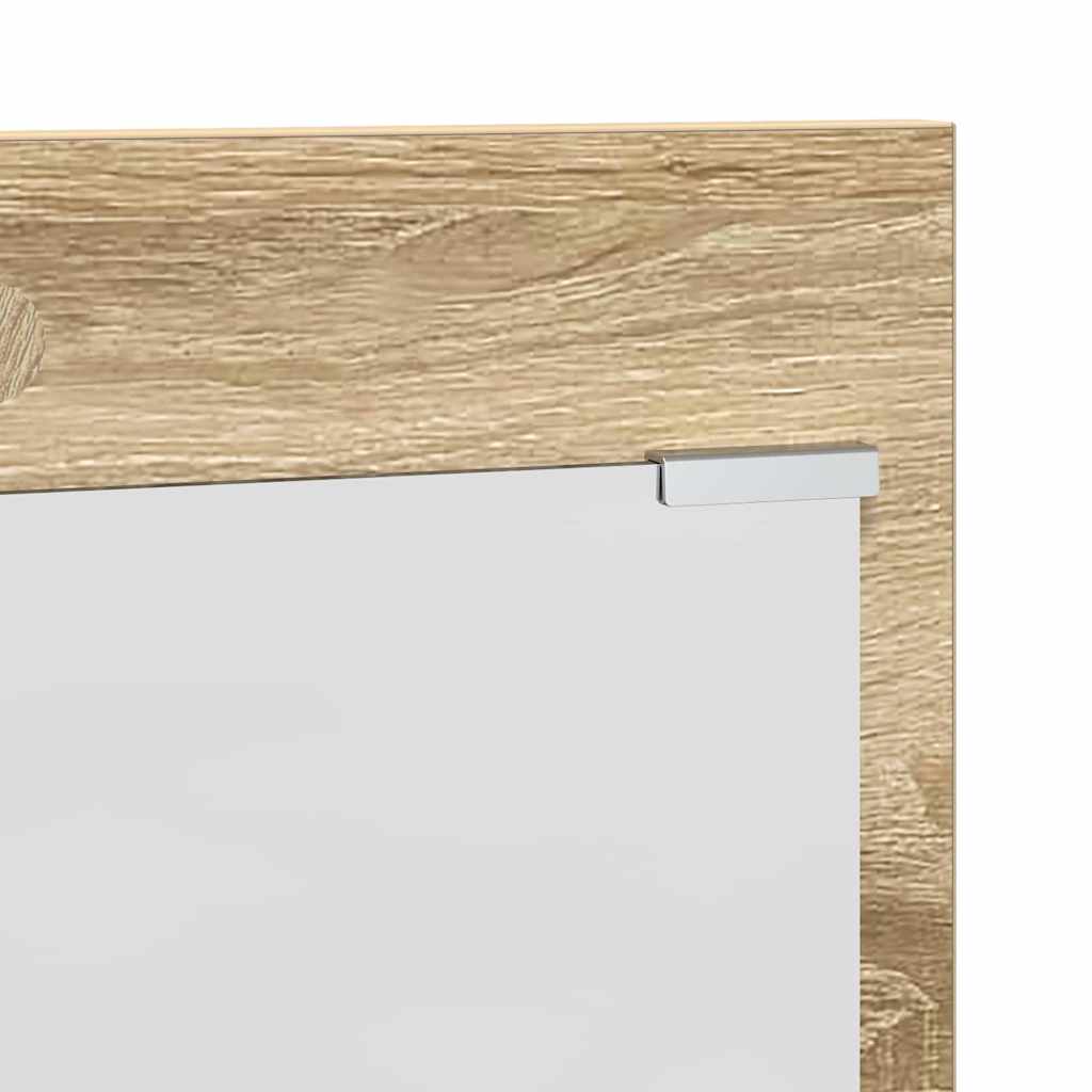 Porte-manteau mural avec étagère Chêne sonoma 70 x 10 x 90 cm - XIOS