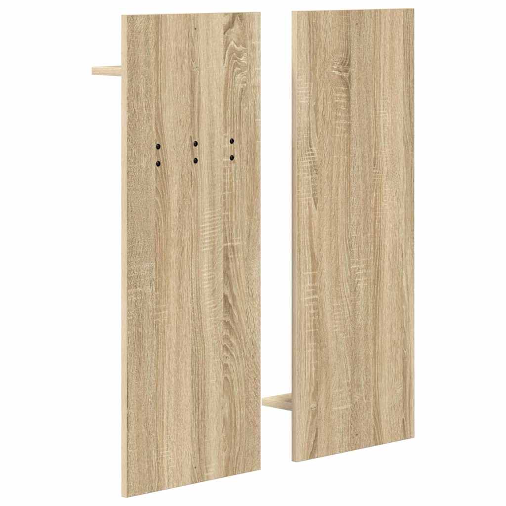 Porte-manteau mural avec étagère Chêne sonoma 70 x 10 x 90 cm - XIOS