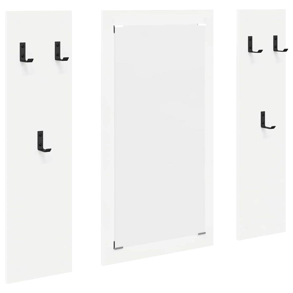 Porte-manteau mural Blanc 96 x 1,5 x 90 cm Bois d'ingénierie - XIOS