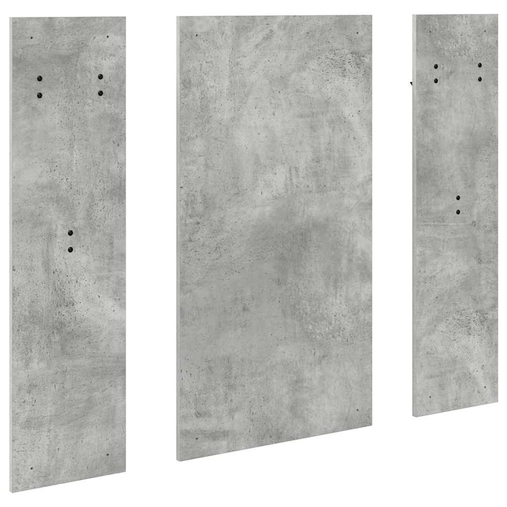 Porte-manteau mural Montage mural Gris béton 96 x 1,5 x 90 cm - XIOS
