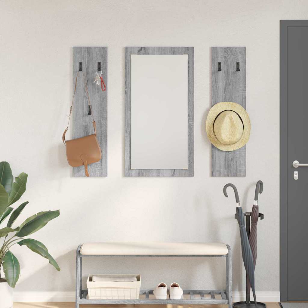 Porte-manteau mural Montage mural Sonoma gris 96 x 1,5 x 90 cm - XIOS