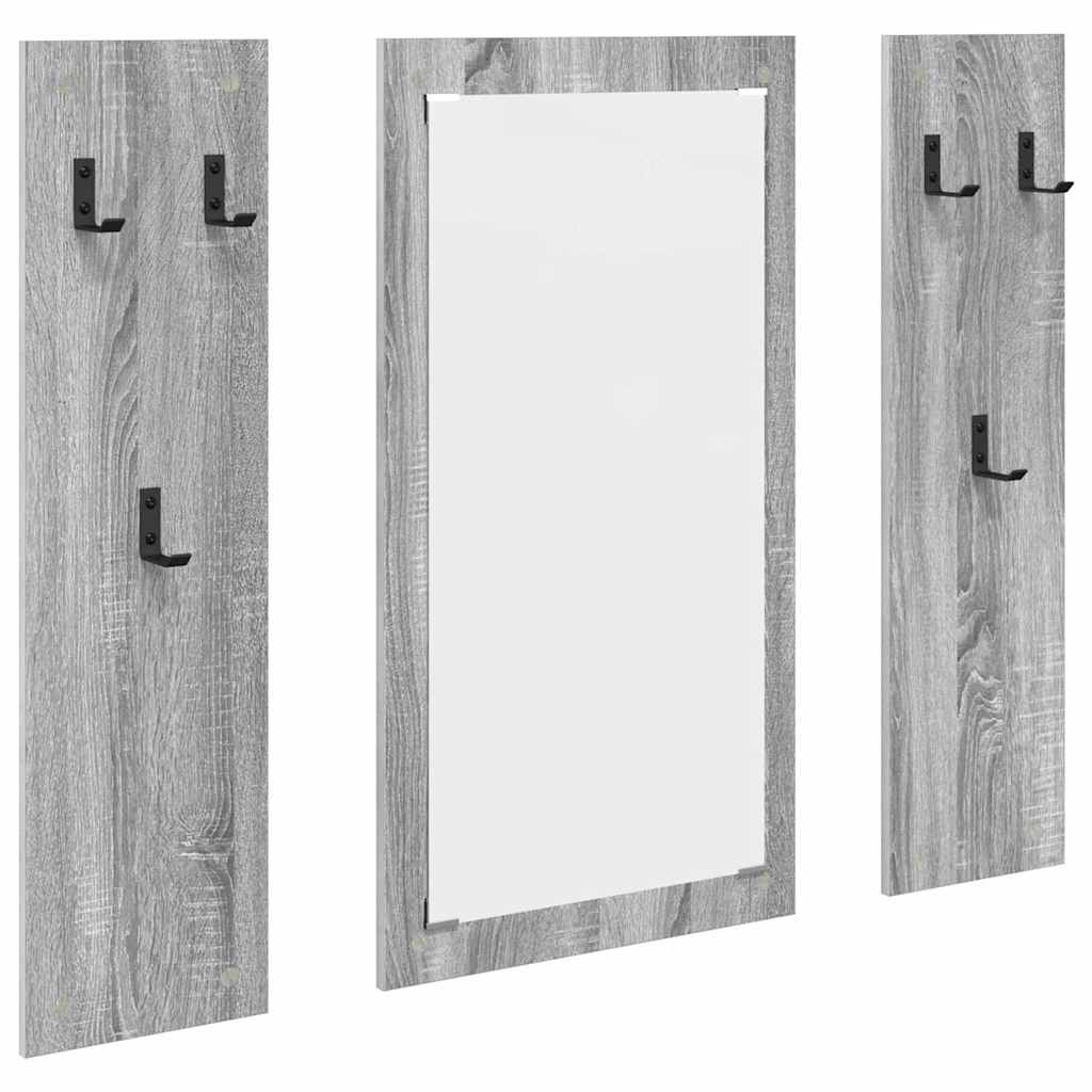 Porte-manteau mural Montage mural Sonoma gris 96 x 1,5 x 90 cm - XIOS