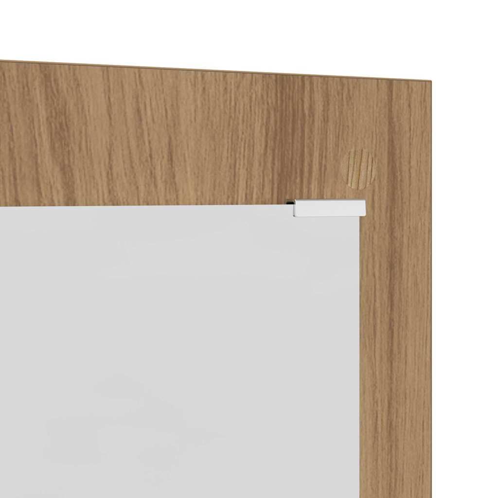 Porte-manteau mural chêne artisanal 96 x 1,5 x 90 cm - XIOS