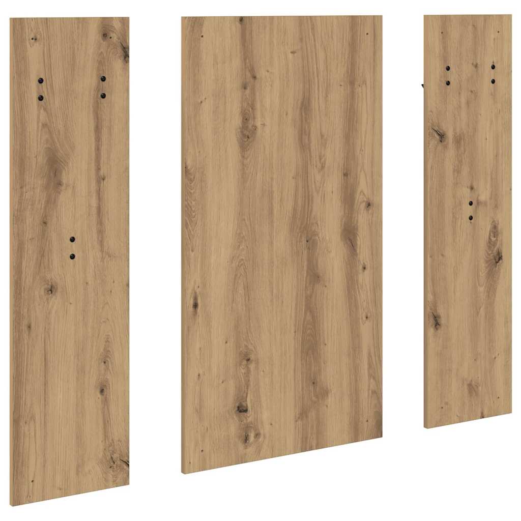 Porte-manteau mural chêne artisanal 96 x 1,5 x 90 cm - XIOS