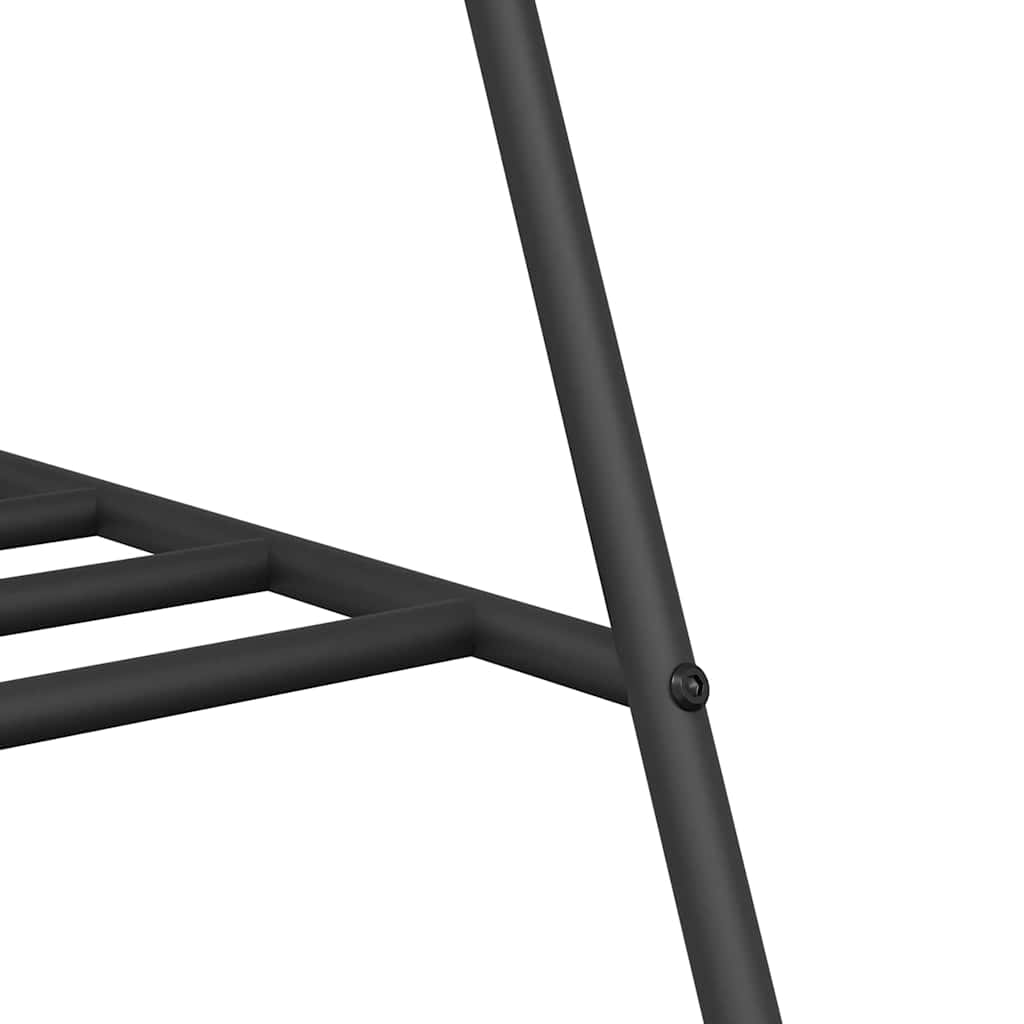 Porte-vêtements avec étagère Noir 100 x 56 x 154 cm Acier - XIOS