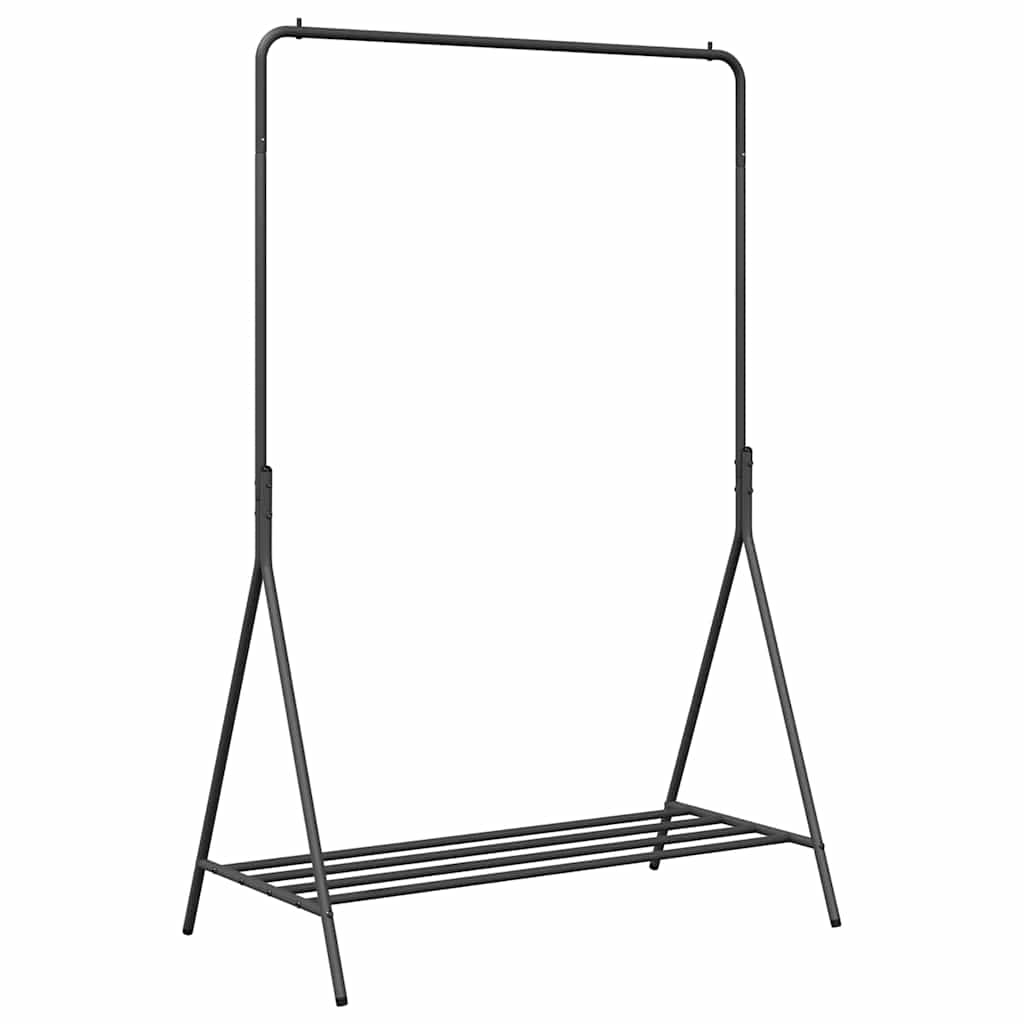 Porte-vêtements avec étagère Noir 100 x 56 x 154 cm Acier - XIOS