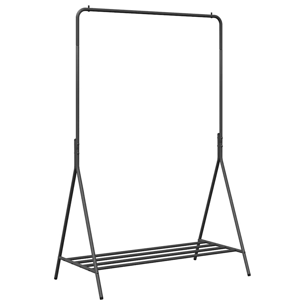 Porte-vêtements avec étagère Noir 100 x 56 x 154 cm Acier - XIOS