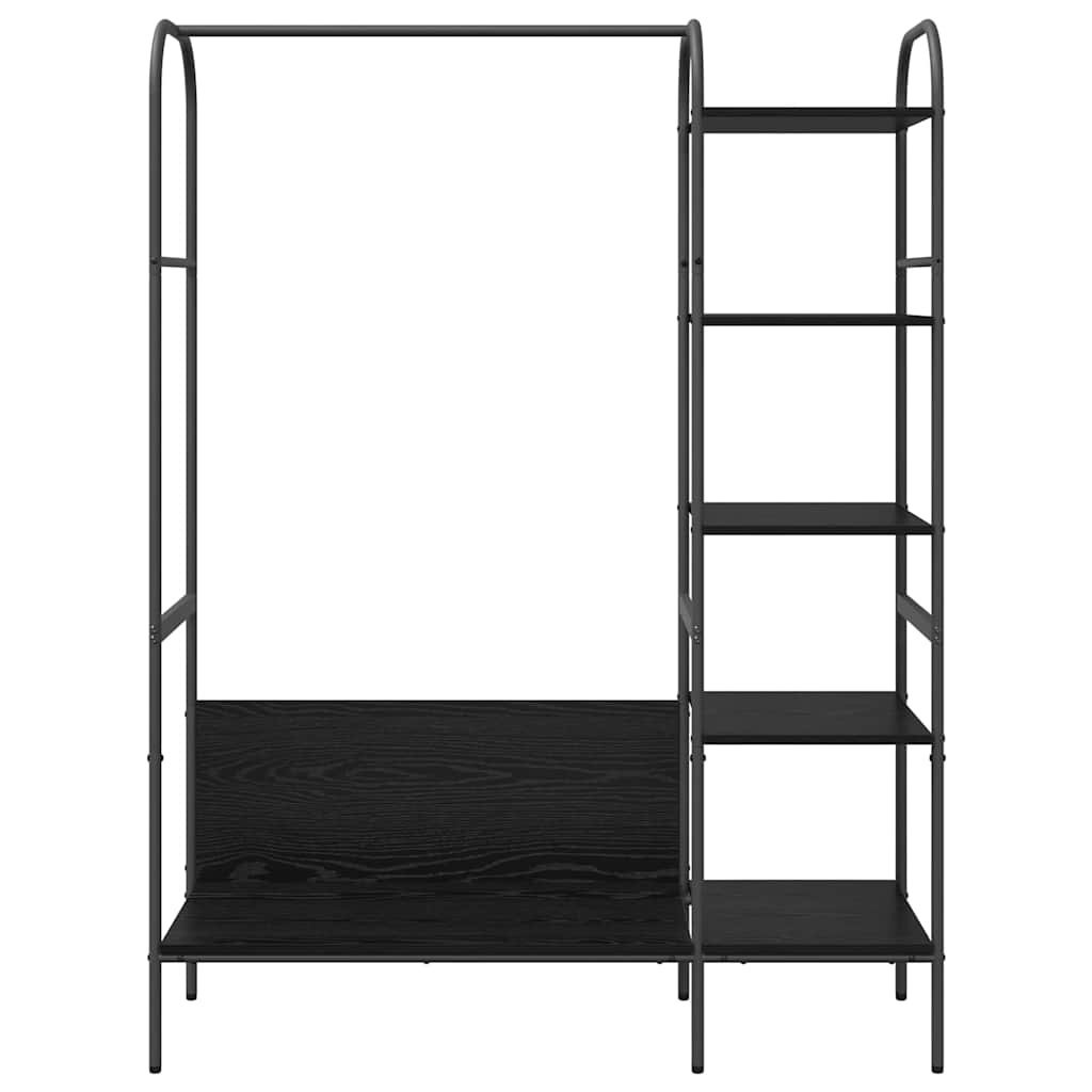 Porte-vêtements Noir 120 x 44 x 160 cm Bois d'ingénierie - XIOS