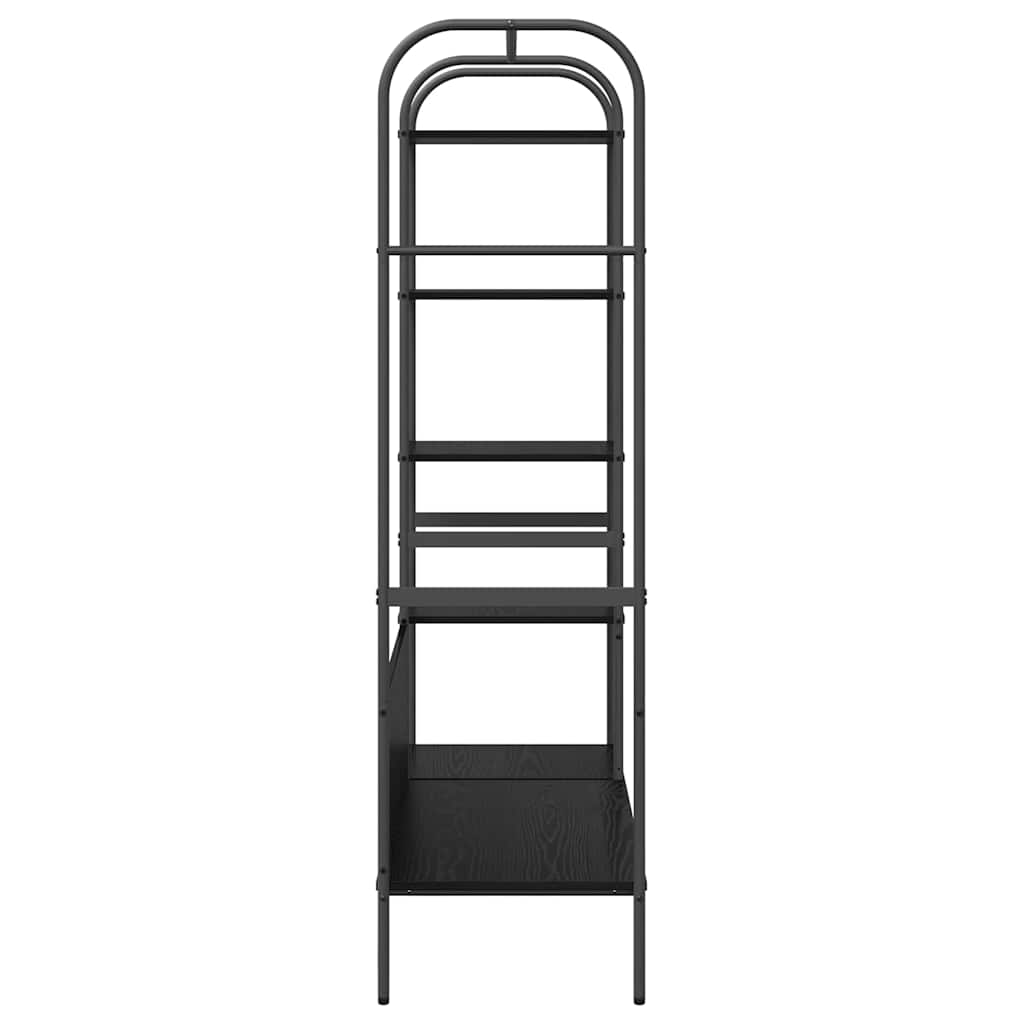 Porte-vêtements Noir 120 x 44 x 160 cm Bois d'ingénierie - XIOS