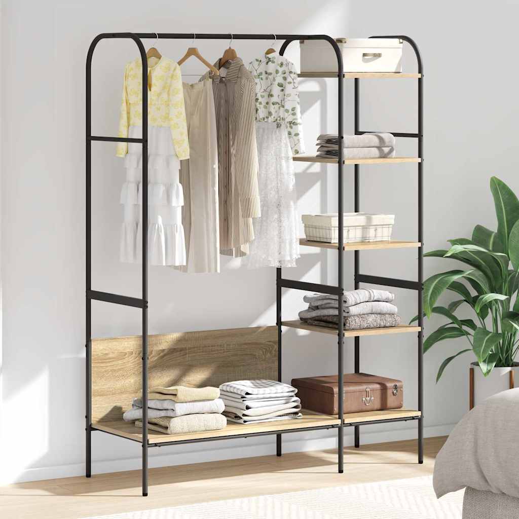 Porte-vêtements Marron 120 x 44 x 160 cm Bois d'ingénierie - XIOS