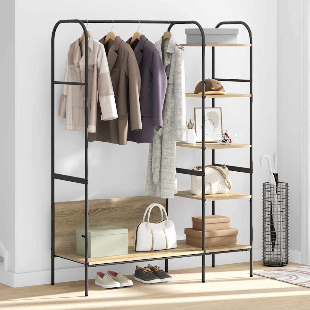 Porte-vêtements Marron 120 x 44 x 160 cm Bois d'ingénierie - XIOS