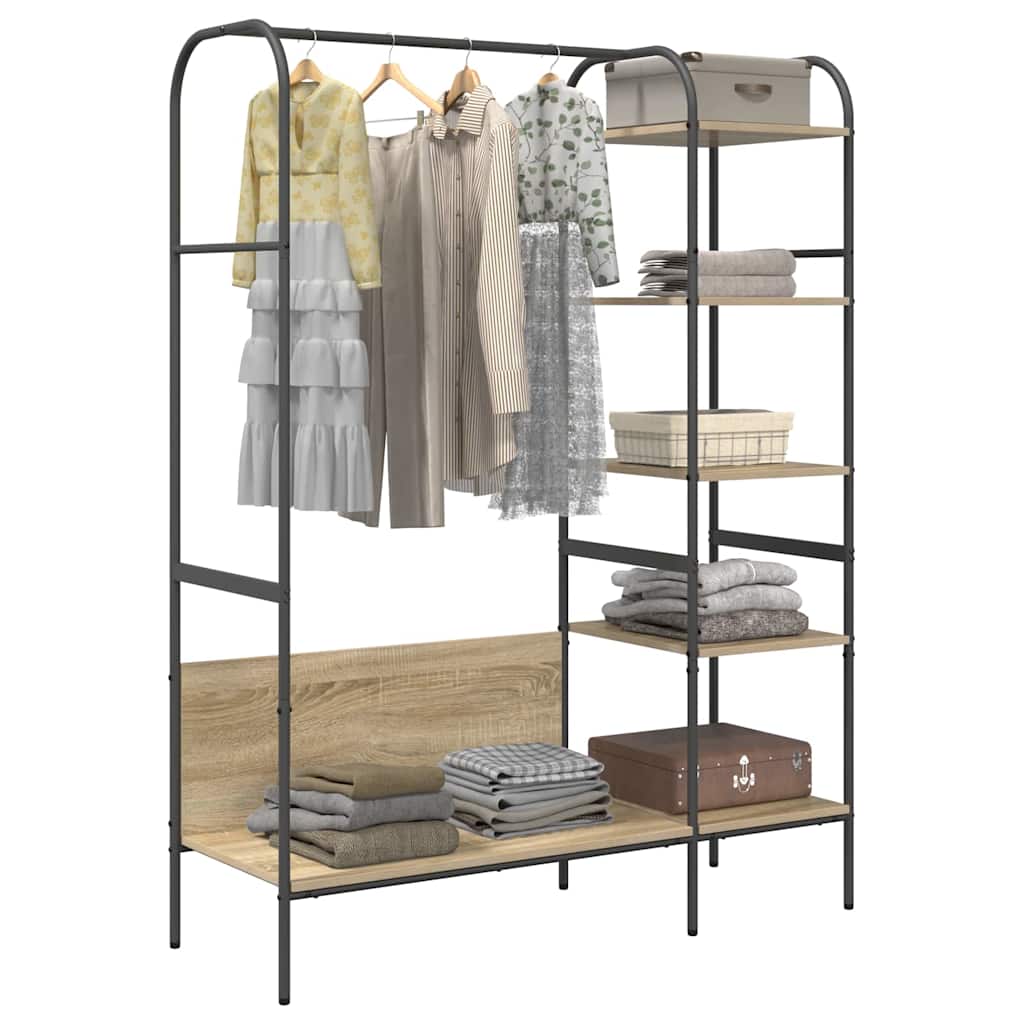 Porte-vêtements Marron 120 x 44 x 160 cm Bois d'ingénierie - XIOS