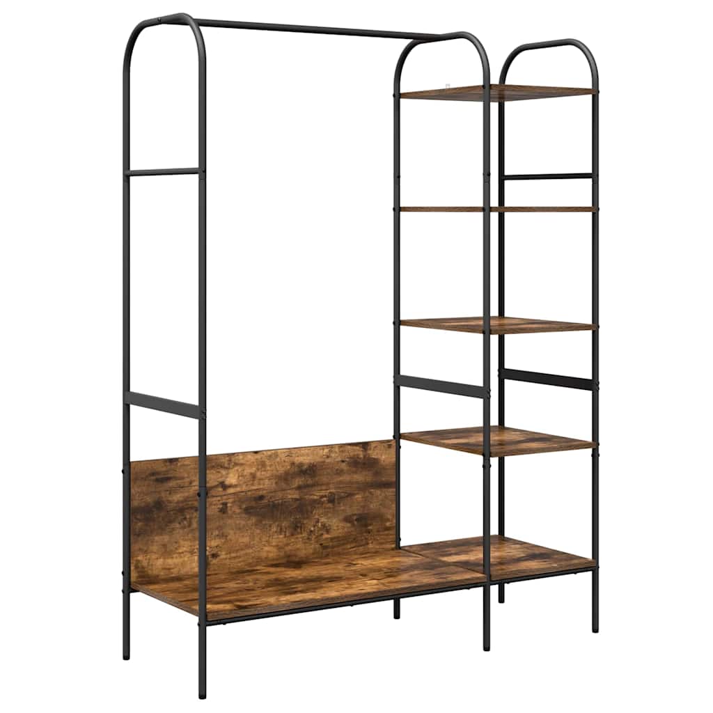 Porte-vêtements Chêne brun 120 x 44 x 160 cm Bois d'ingénierie - XIOS