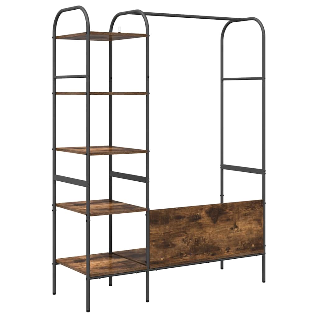 Porte-vêtements Chêne brun 120 x 44 x 160 cm Bois d'ingénierie - XIOS