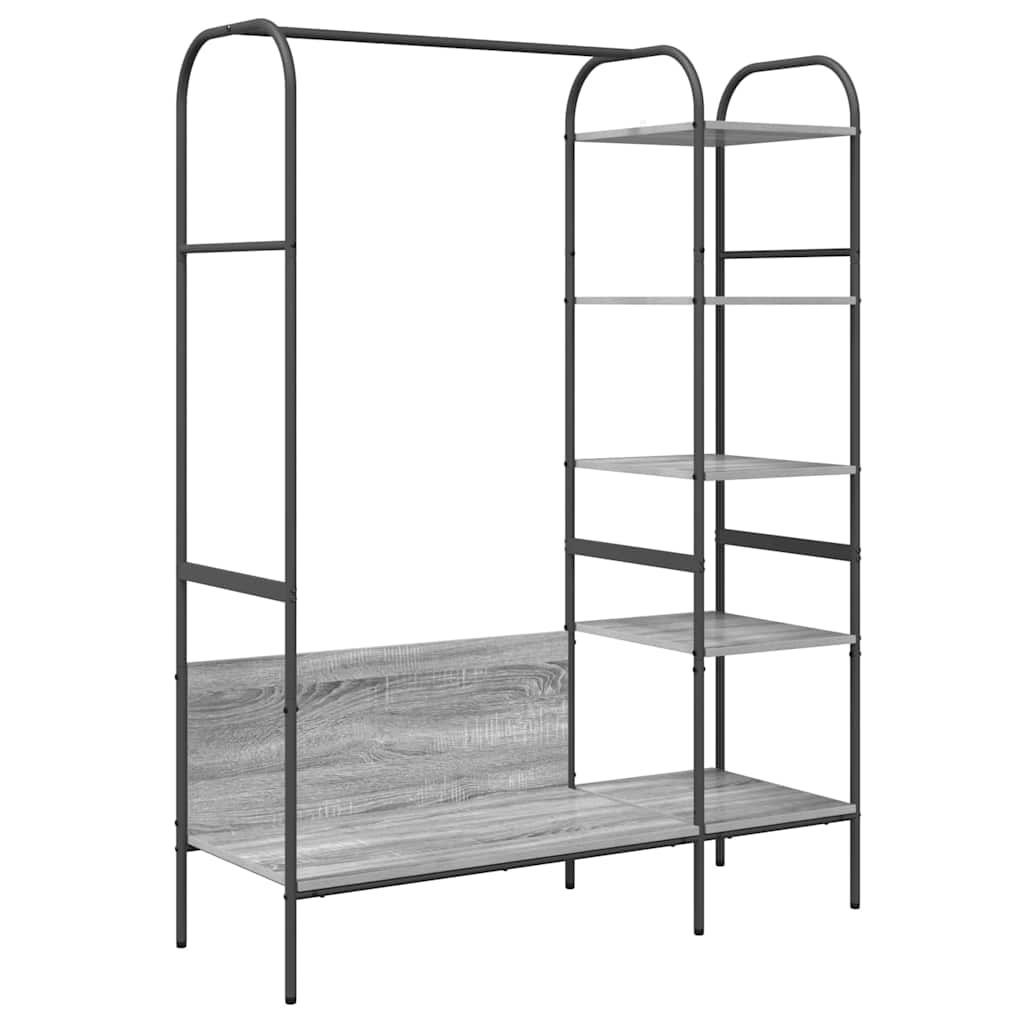 Porte-vêtements Gris 120 x 44 x 160 cm Bois d'ingénierie - XIOS
