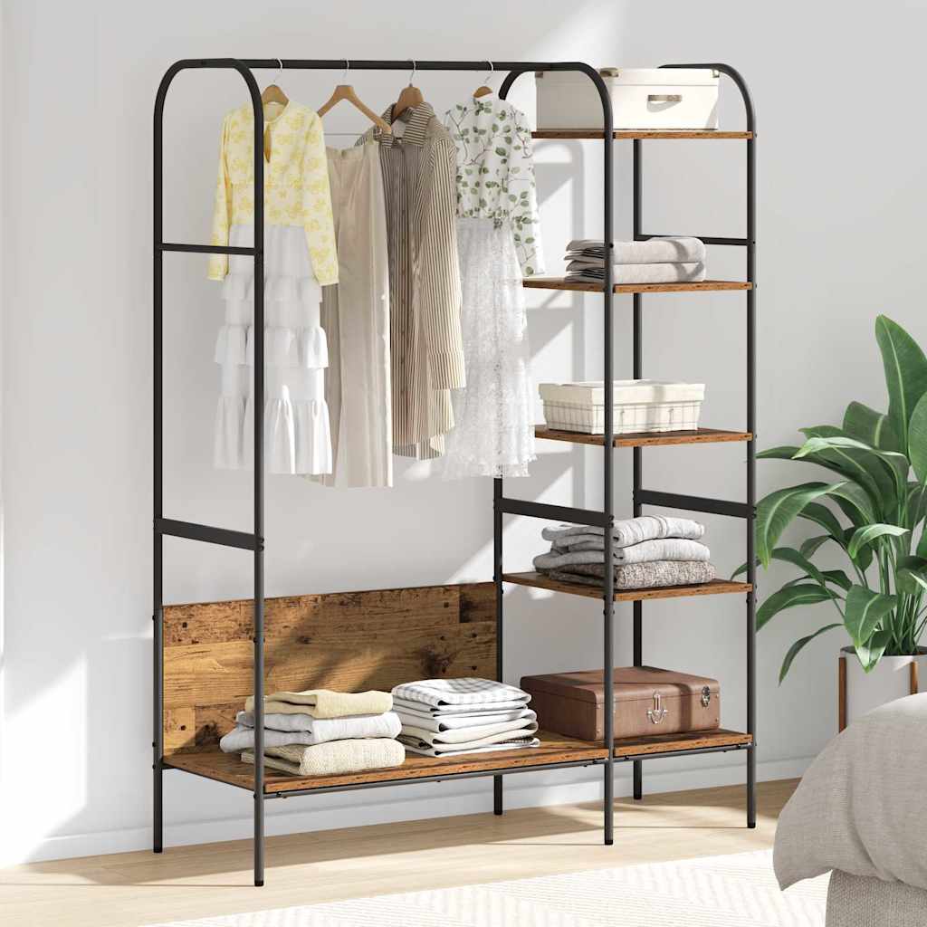 Porte-vêtements Marron 120 x 44 x 160 cm Bois d'ingénierie - XIOS