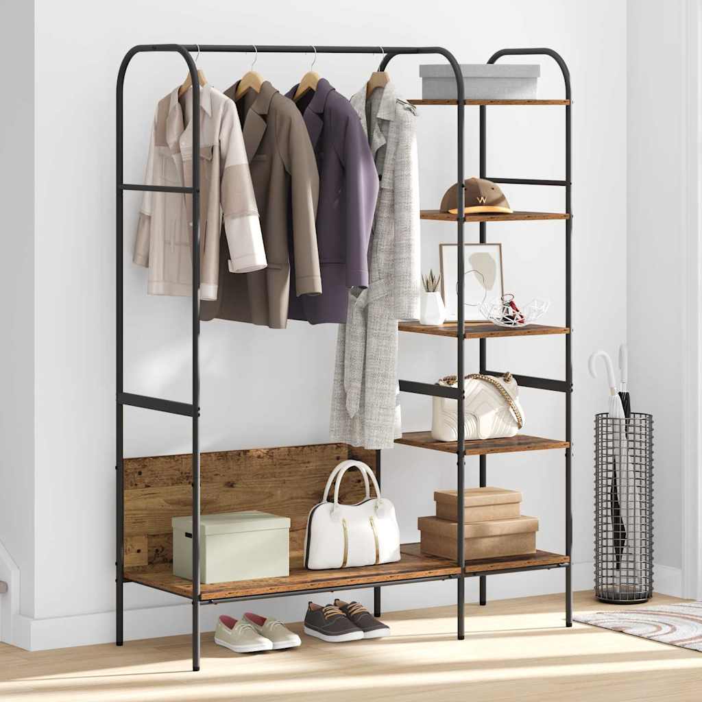Porte-vêtements Marron 120 x 44 x 160 cm Bois d'ingénierie - XIOS