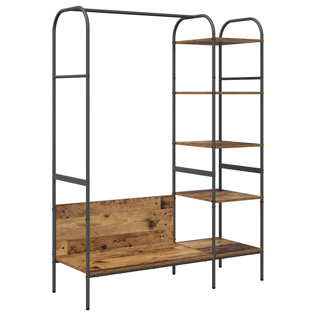 Porte-vêtements Marron 120 x 44 x 160 cm Bois d'ingénierie - XIOS