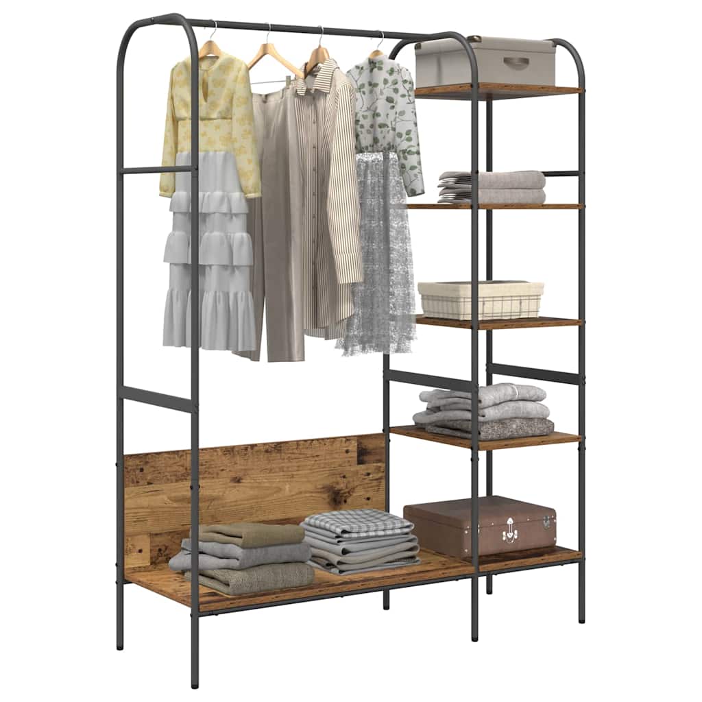 Porte-vêtements Marron 120 x 44 x 160 cm Bois d'ingénierie - XIOS