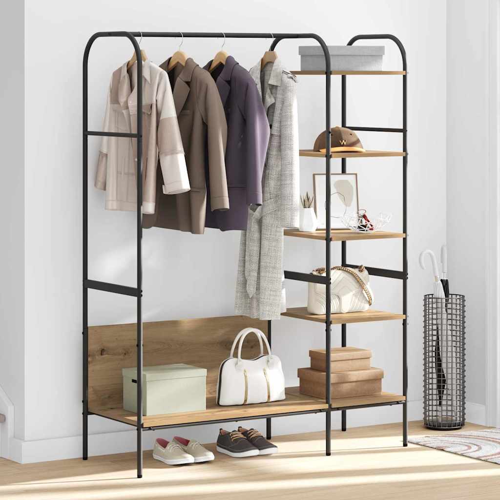 Porte-vêtements Beige 120 x 44 x 160 cm Bois d'ingénierie - XIOS