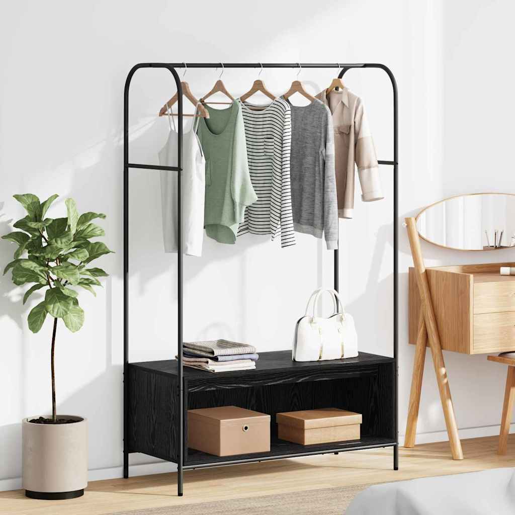 Porte-vêtements Noir 100 x 44 x 160 cm Bois d'ingénierie - XIOS