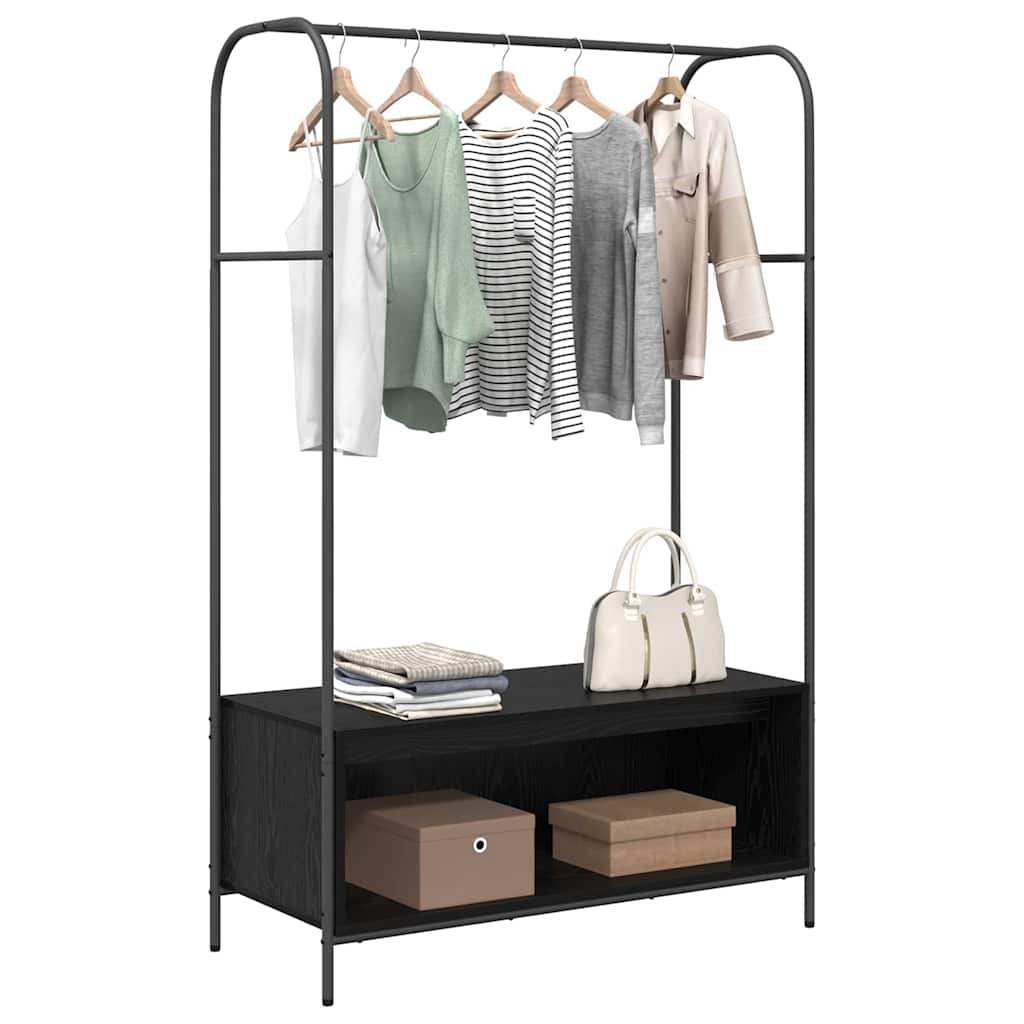 Porte-vêtements Noir 100 x 44 x 160 cm Bois d'ingénierie - XIOS