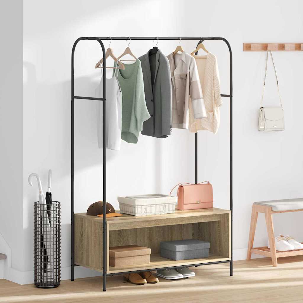 Porte-vêtements Marron 100 x 44 x 160 cm Bois d'ingénierie - XIOS
