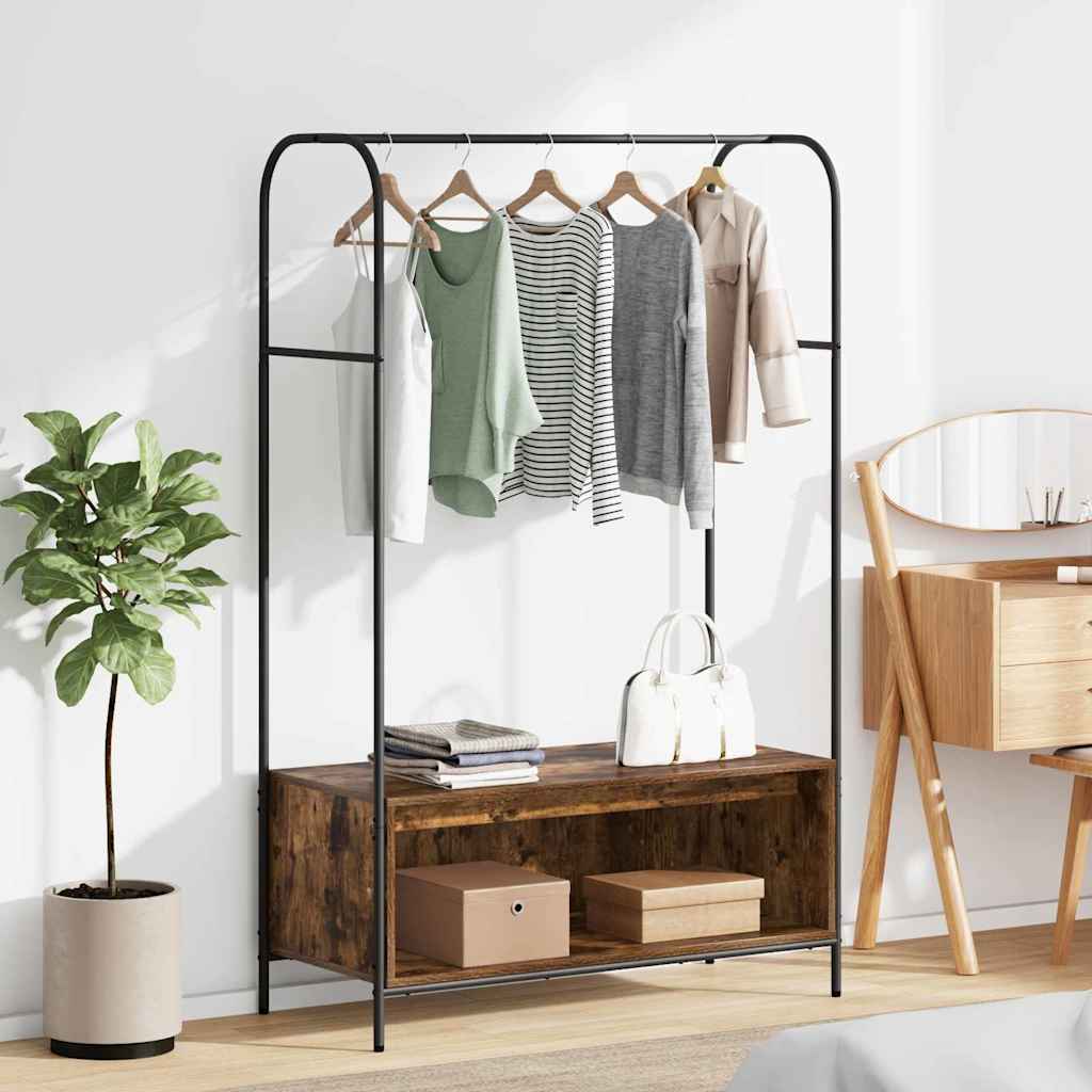 Porte-vêtements Chêne brun 100 x 44 x 160 cm Bois d'ingénierie - XIOS