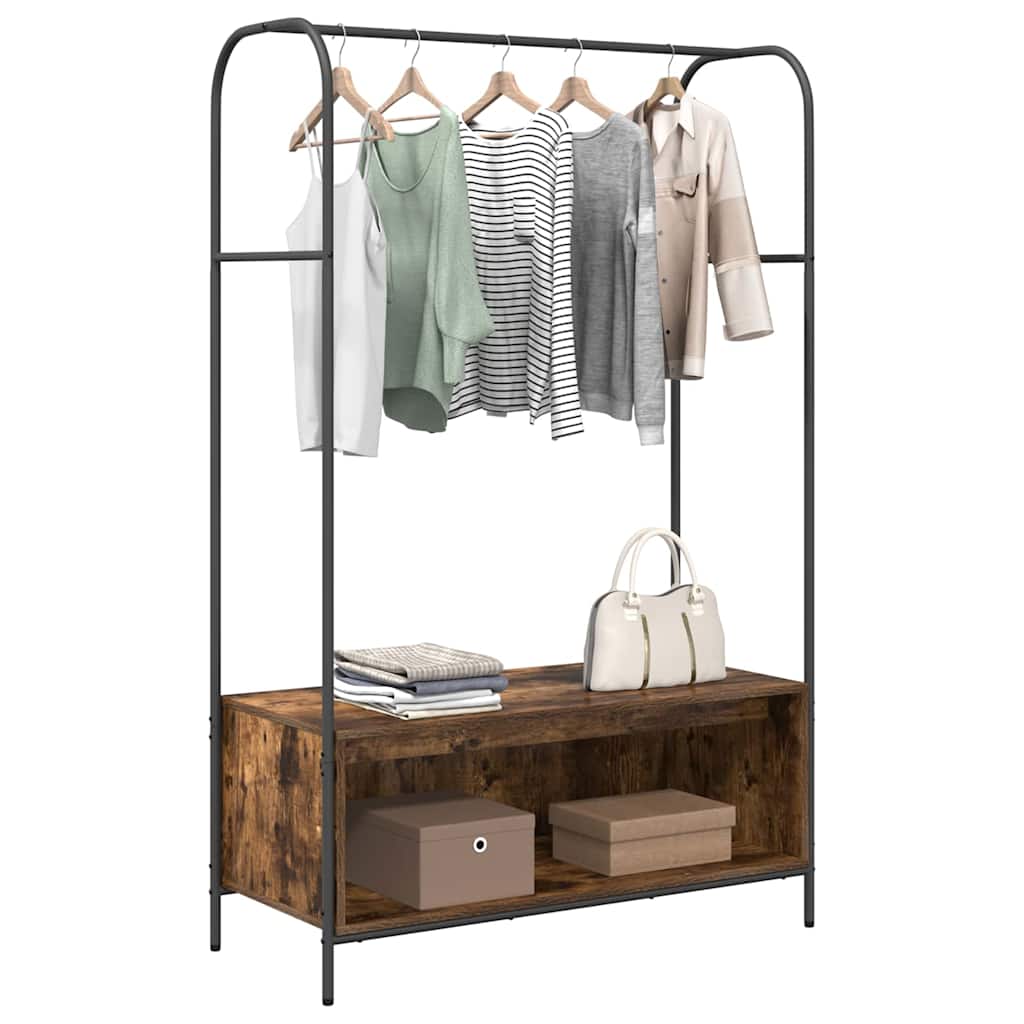 Porte-vêtements Chêne brun 100 x 44 x 160 cm Bois d'ingénierie - XIOS
