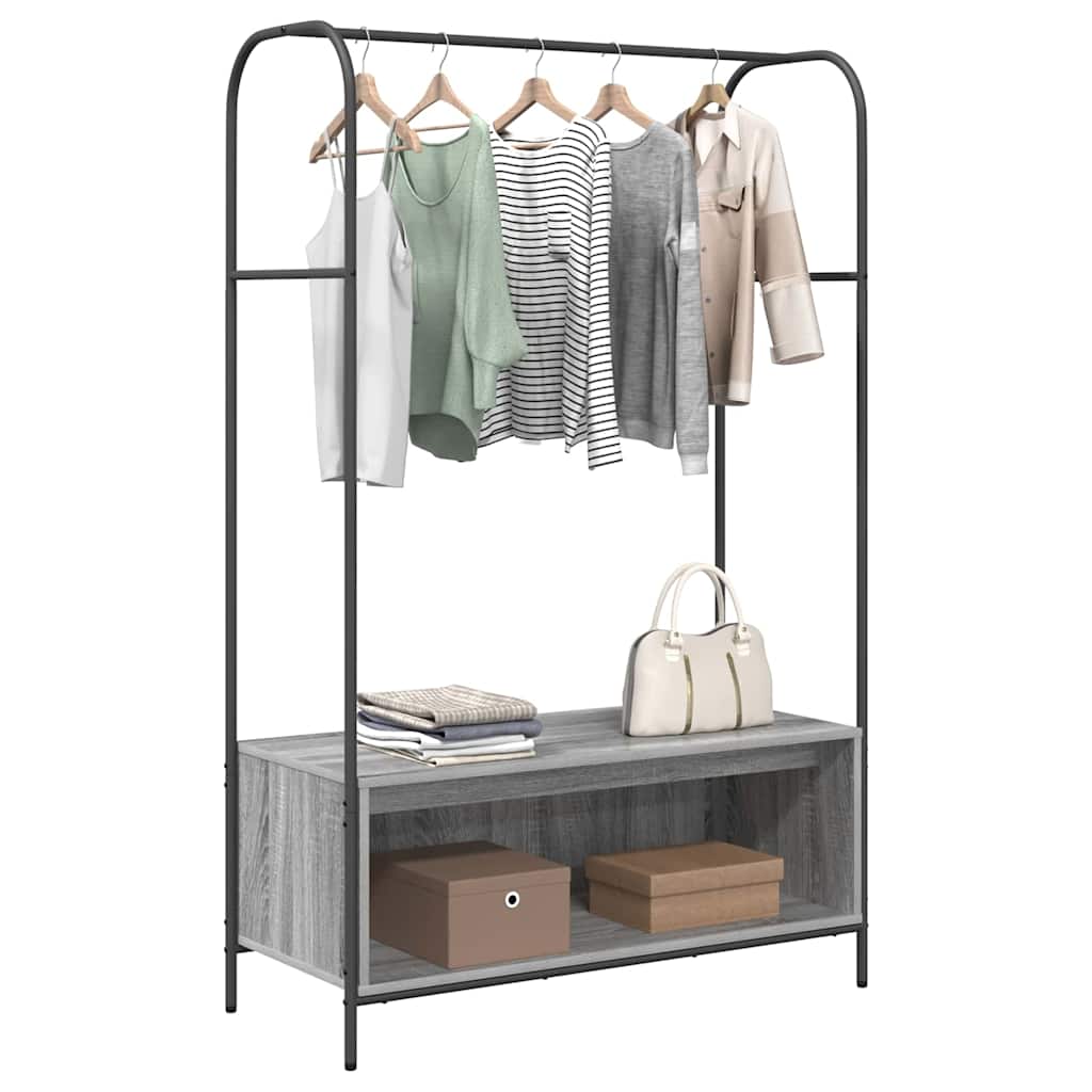 Porte-vêtements Gris 100 x 44 x 160 cm Bois d'ingénierie - XIOS