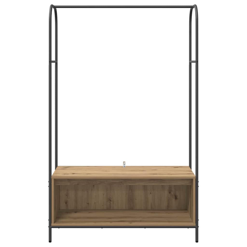 Porte-vêtements Marron 100 x 44 x 160 cm Bois d'ingénierie - XIOS