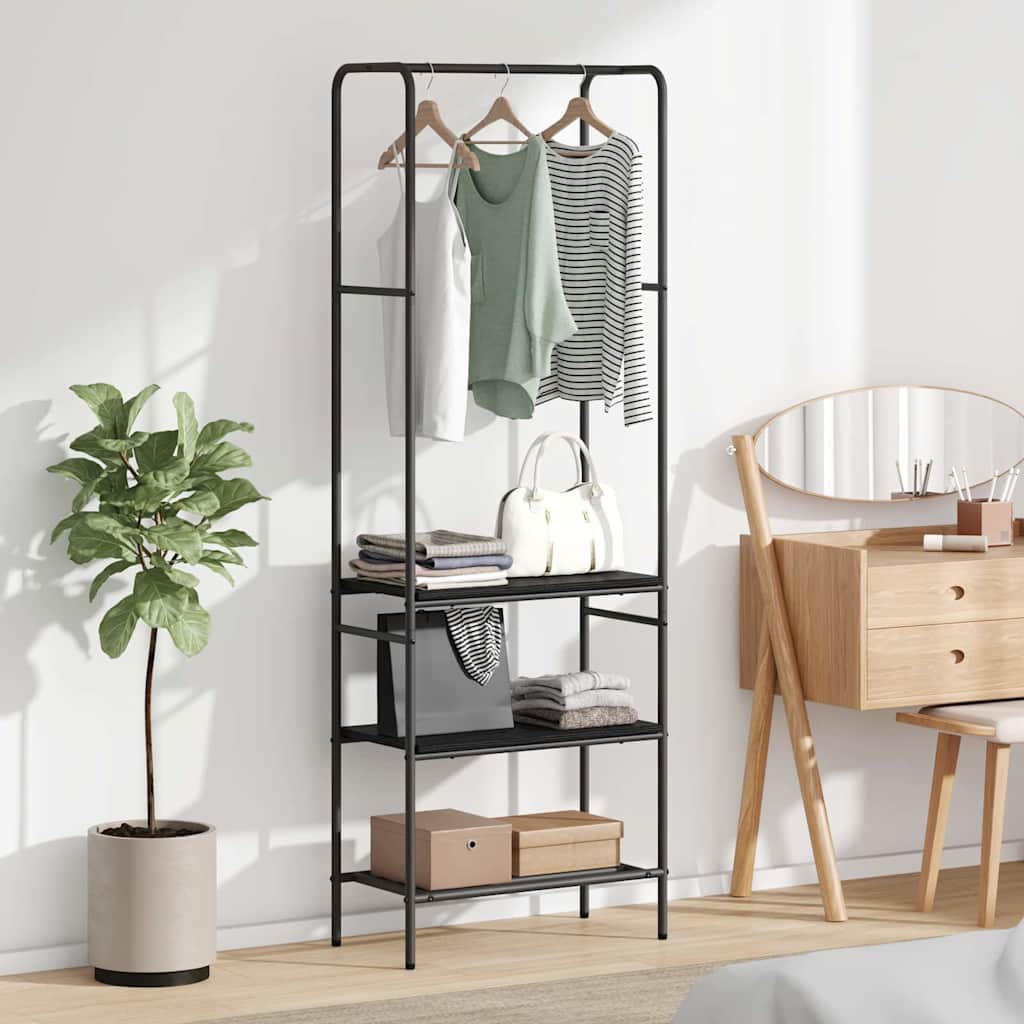 Porte-vêtements Chêne noir 60 x 30 x 171 cm Bois d'ingénierie - XIOS