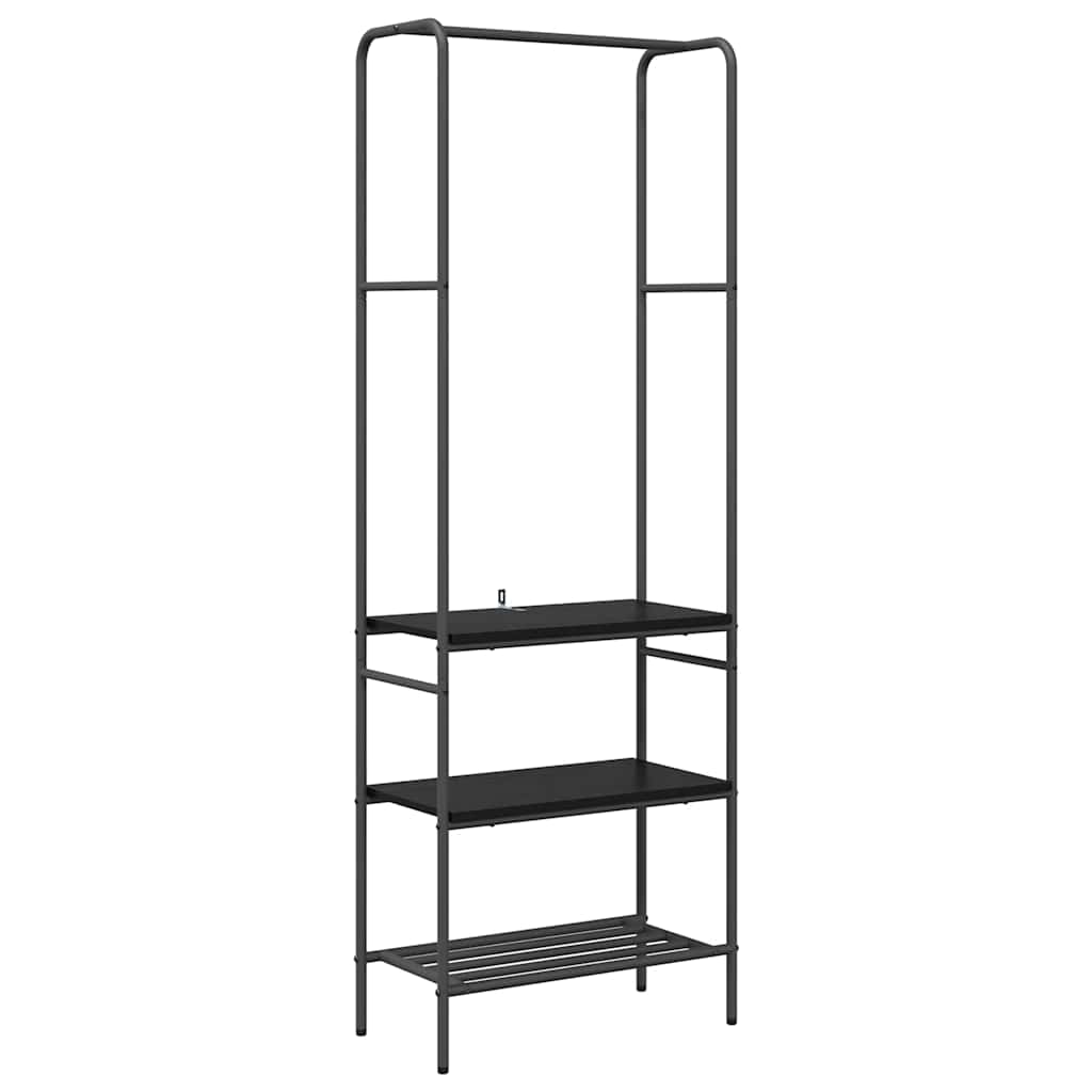 Porte-vêtements Chêne noir 60 x 30 x 171 cm Bois d'ingénierie - XIOS