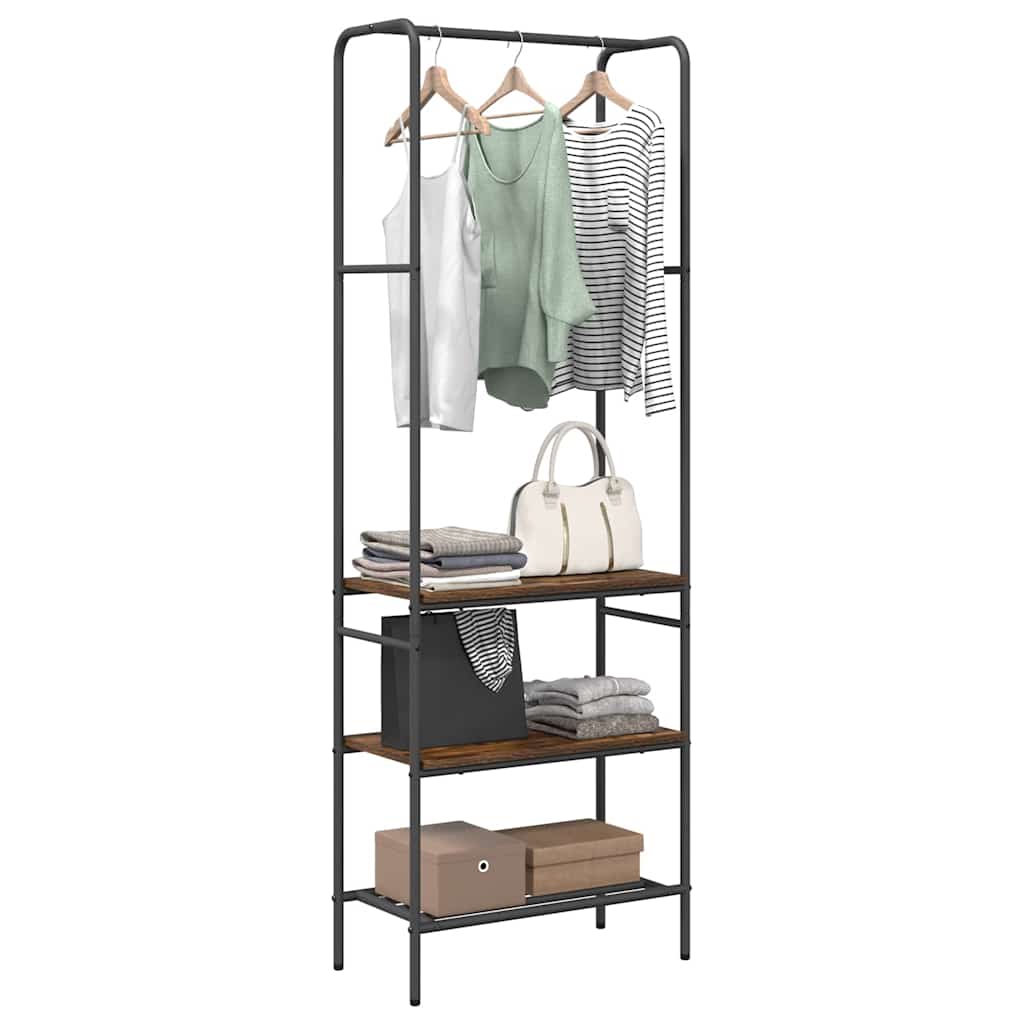 Porte-vêtements Chêne fumé 60 x 30 x 171 cm Bois d'ingénierie - XIOS