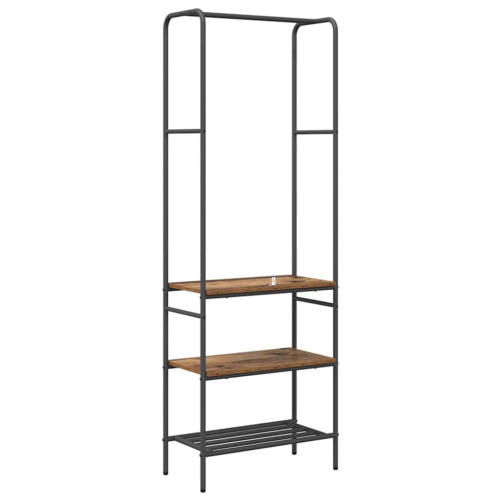 Porte-vêtements Bois ancien 60 x 30 x 171 cm Bois d'ingénierie