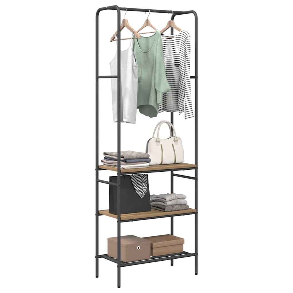 Porte-vêtements Chêne artisanal 60 x 30 x 171 cm - XIOS