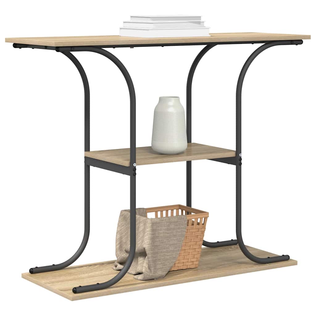 Table console Chêne sonoma 101 x 35 x 80.5 cm Bois d'ingénierie - XIOS