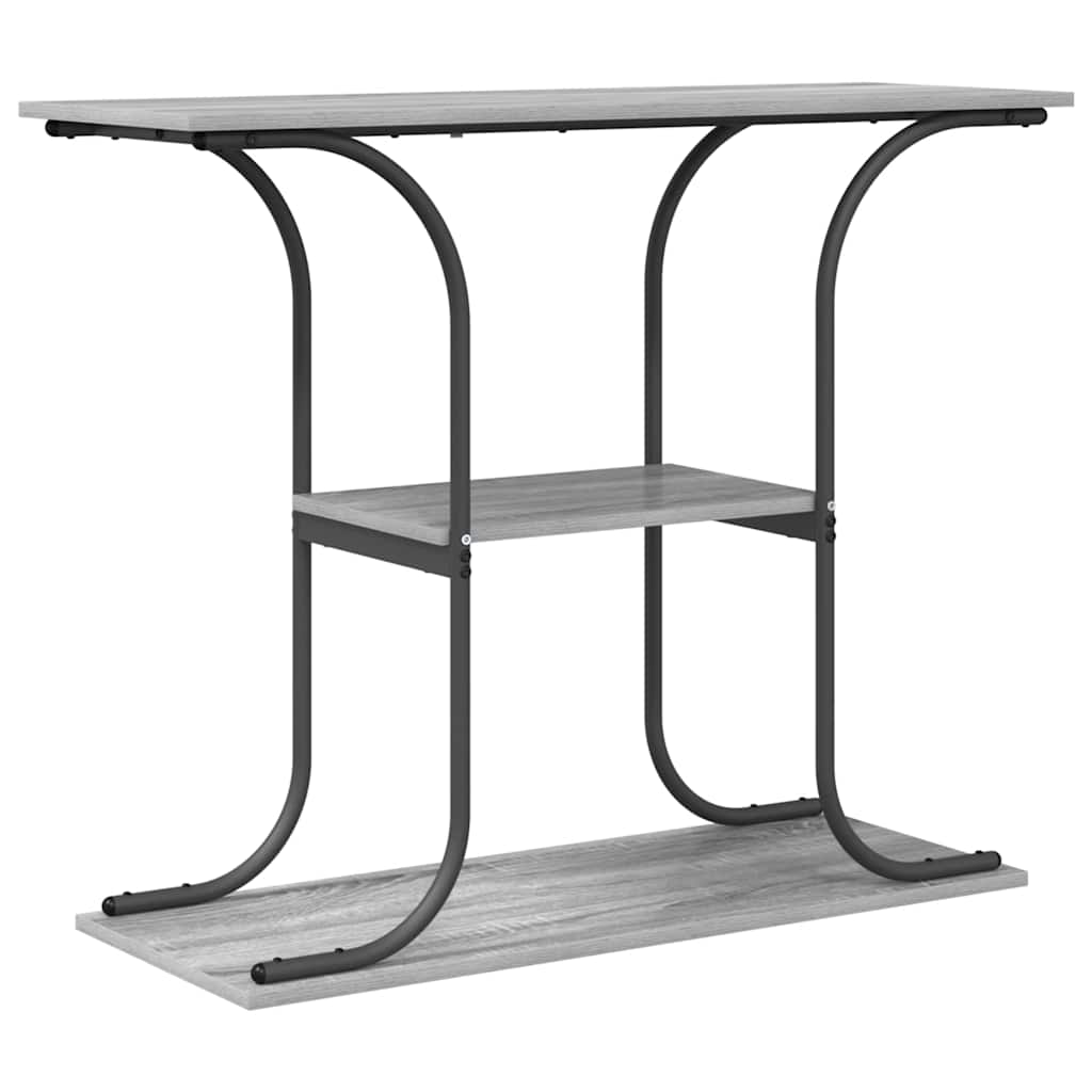 Table console Sonoma gris 101 x 35 x 80.5 cm Bois d'ingénierie - XIOS