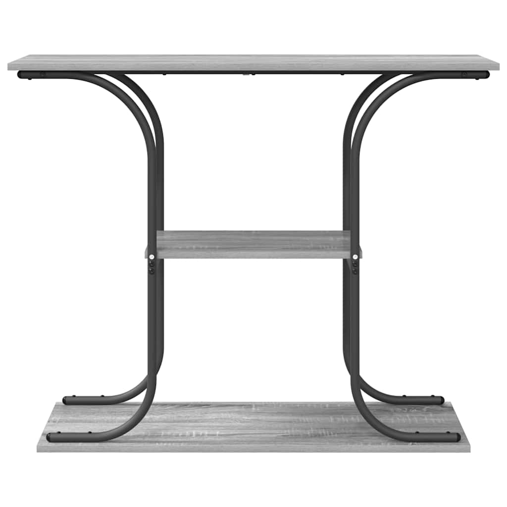 Table console Sonoma gris 101 x 35 x 80.5 cm Bois d'ingénierie - XIOS
