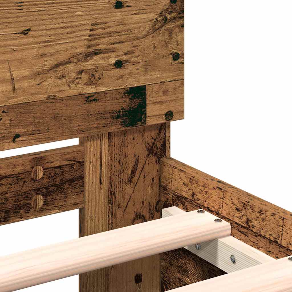 Cadre de lit Bois ancien 203 x 185 x 70 cm Bois d'ingénierie - XIOS