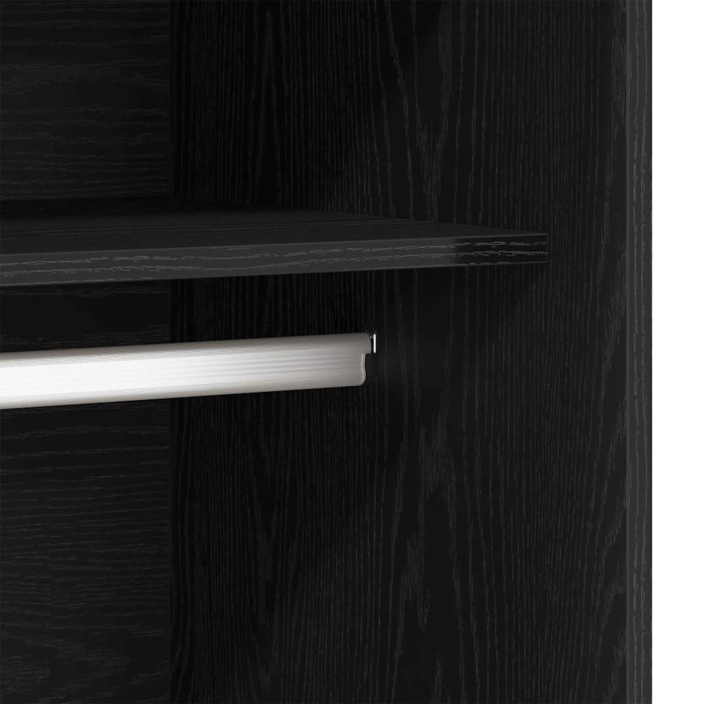 Armoire Chêne Noir 80 x 50 x 200 cm Bois d'ingénierie - XIOS