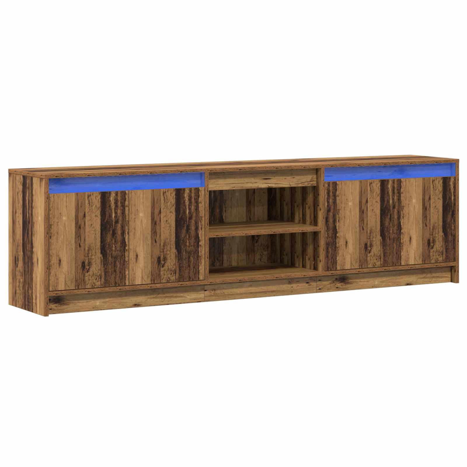 Unites TV 2 pcs Marron 180 x 34 x 50 cm Bois d'ingénierie - XIOS