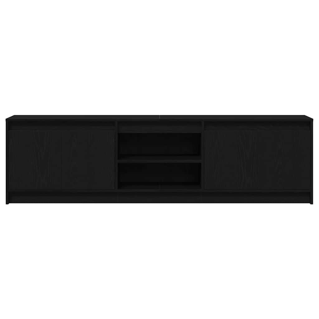 Meuble TV Noir 182 x 34 x 50 cm Bois d'ingénierie - XIOS