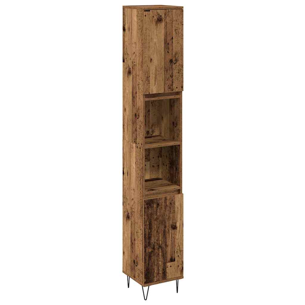 Ensemble de mobilier de salle de bain 3 pc Bois Ancien