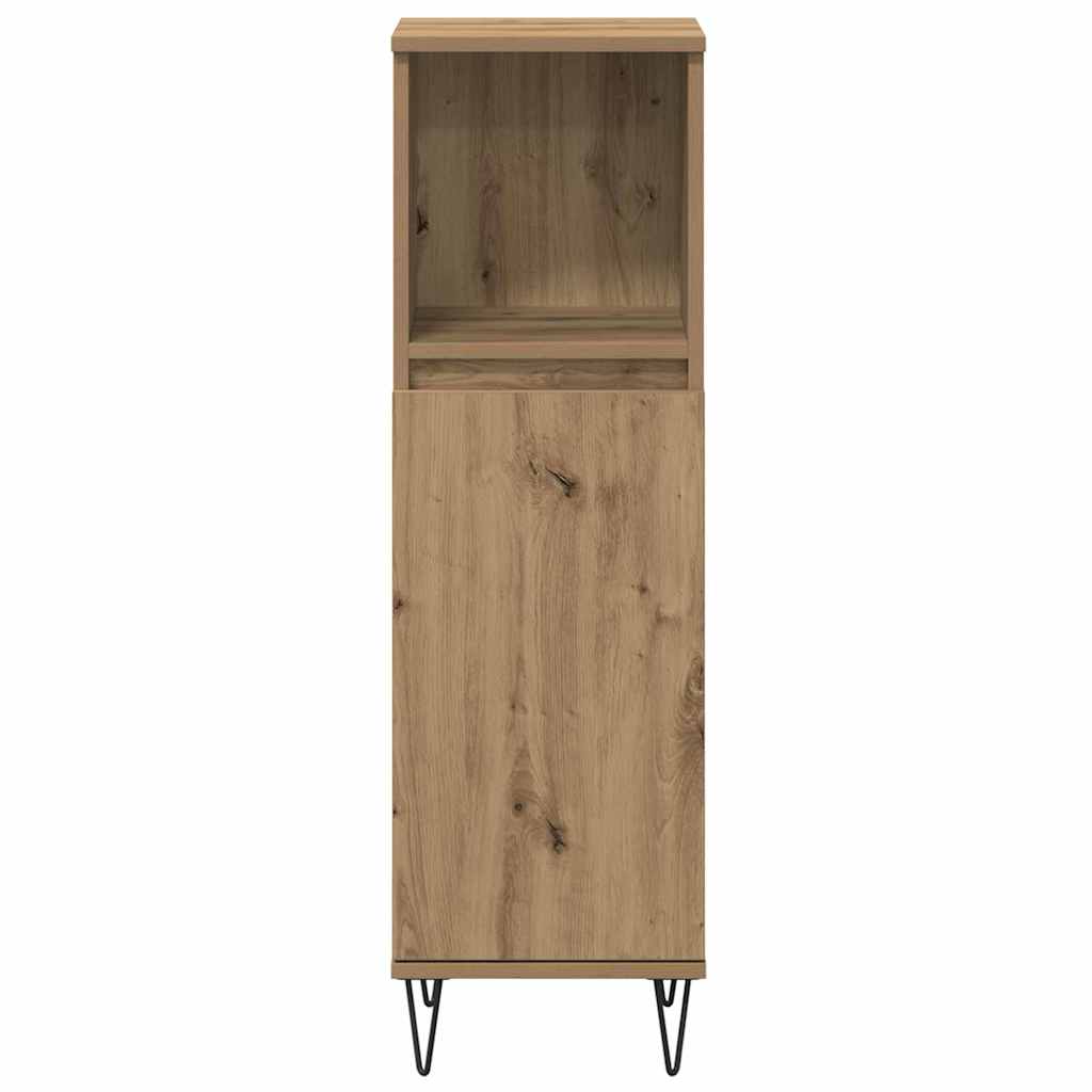Ensemble de mobilier de salle de bain 3 pc Chêne artisanal