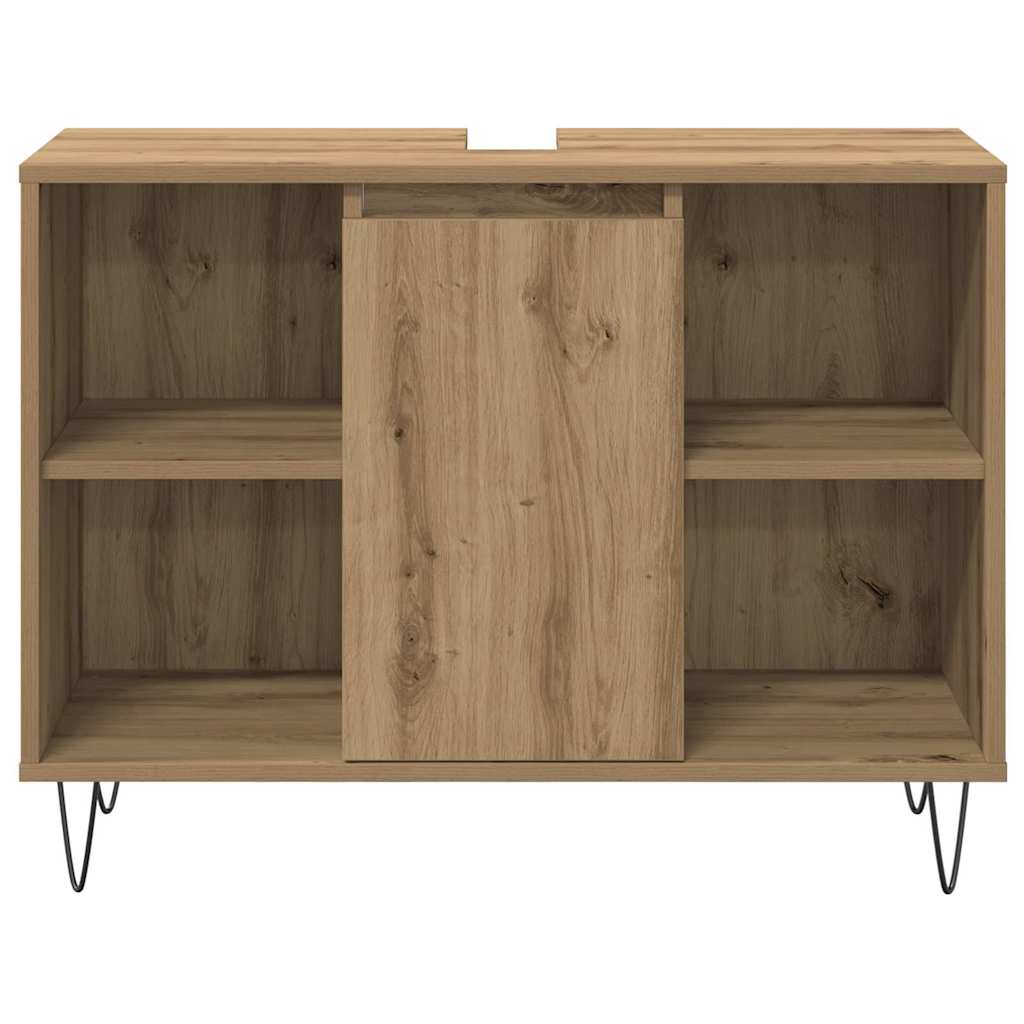 Ensemble de mobilier de salle de bain 3 pc Chêne artisanal